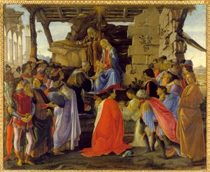De aanbidding der wijzen door Sandro Botticelli