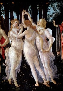 De lente (detail) door Sandro Botticelli