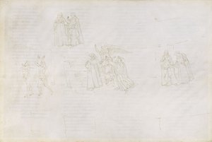 Tekeningen bij Dante’s ‘Goddelijke Komedie’ (Purgatorio 17) door Sandro Botticelli