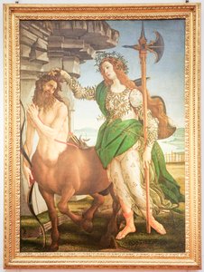 Italiaans: Pallas en de Centaur Pallas en de Centaur door Sandro Botticelli