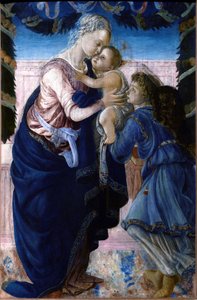 Madonna en Kind met een Engel