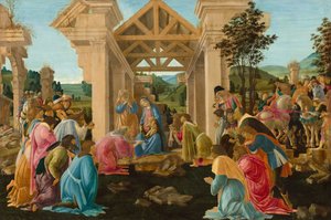 De Aanbidding der Wijzen, c. 1478-1482 door Sandro Botticelli