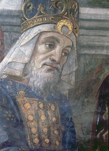 De reiniging van de melaatse en de verzoeking van Christus, in de Sixtijnse Kapel (detail)