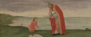 De Visie van Sint-Augustinus van het Altaarstuk van Sint-Barnabas, c.1488 door Sandro Botticelli
