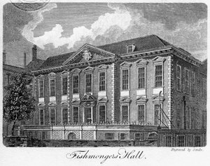 Fishmongers Hall, City of London, 1811 door Sands