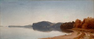Hook Mountain, nabij Nyack, aan de Hudson door Sanford Robinson Gifford