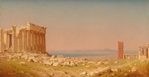 Ruïnes van het Parthenon door Sanford Robinson Gifford