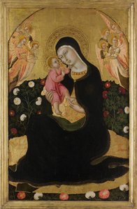 De Maagd en Kind met Engelen Madonna van Nederigheid, midden 15e eeuw door Sano di Pietro
