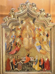 Hemelvaart van de Maagd door Sano Di Pietro (1406-1481), (detail)