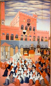 De prediking van Bernardino van Siena