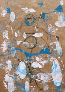Abstracte blauwe beweging door Santhosh ch