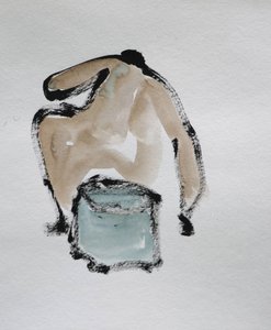 Abstracte naaktschets
