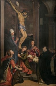 Visioen van Sint Thomas van Aquino door Santi di Tito