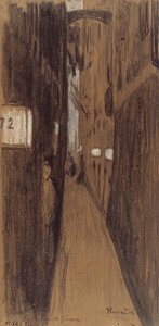 Steeg in Genua door Santiago Rusiñol
