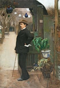 Portret van Miquel Utrillo door Santiago Rusiñol