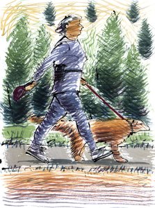 De hond uitlaten, 2009 door Sara Hayward
