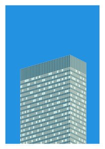 390 Park Avenue, NYC, 2014 (grafische giclee print)