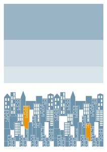 City Fizz Day, 2014 (grafische giclee print) door Sarah Evans