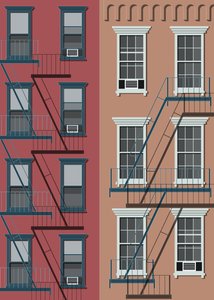 Stadshuis New York, 2017 (digitaal) door Sarah Evans