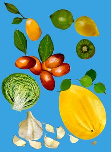 Fruit en groenten 2020 door Sarah Thompson Engels