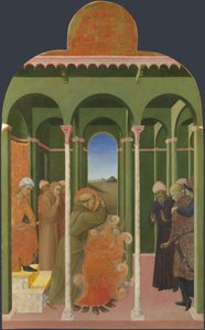 Sint Franciscus voor de Sultan Uit Borgo del Santo Sepolcro Altaarstuk, 1437-1444