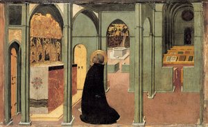 Sint Thomas van Aquino in gebed, ca. 1428-1432