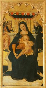 Madonna en Kind op de Troon door Saturnino Gatti