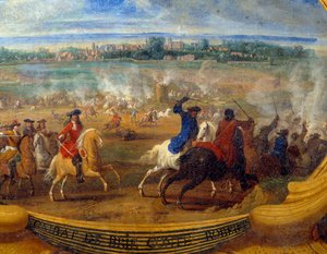 De daden van Lodewijk II Prins van Bourbon Conde, bekend als de Grote Conde, Slag bij Brie door Sauveur Le Conte