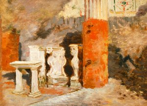 Huis in Pompeii door Saverio Altamura