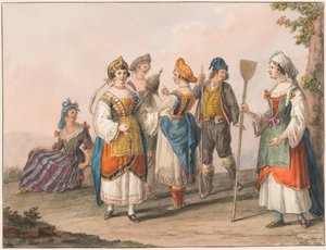 Kostuums van Zuid-Calabrië