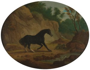 Een paard geschrokken door een slang door Sawrey Gilpin