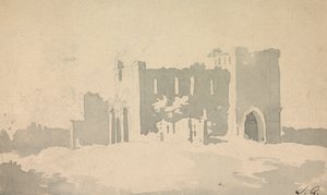 Schets van kasteel door Sawrey Gilpin
