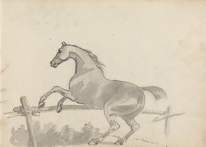 Schetsboektekening door Sawrey Gilpin