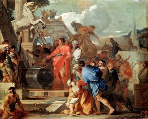 Augustus voor het graf van Alexander de Grote, 17e eeuw
