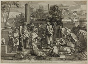 De doden begraven, uit The Works of Mercy door Sébastien Bourdon