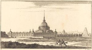 Landschap met klooster