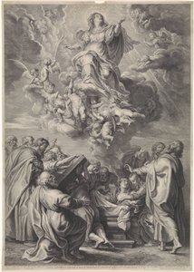 Hemelvaart van Maria met apostelen door Schelte Adamsz. Bolswert
