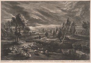 Landschap met Schapen, uit De Kleine Landschappen