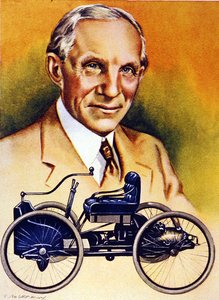Henry Ford en zijn eerste auto uit 1896