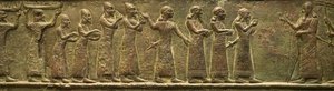 Balawat-poorten uit het oude Assyrische Rijk (laag reliëf) door School Assyrian