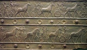 Balawat-poorten uit het oude Assyrische Rijk (laag reliëf) door School Assyrian