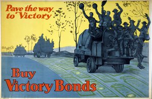 Koop Oorlogsbonds. Baan de Weg naar Overwinning