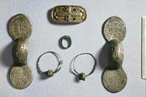 Sieraden uit Camon, Amiens, Somme, Karolingisch, 7e-10e eeuw