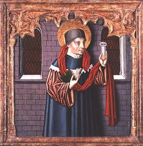 St. Cosmas (Patroonheilige van artsen) door School Catalan