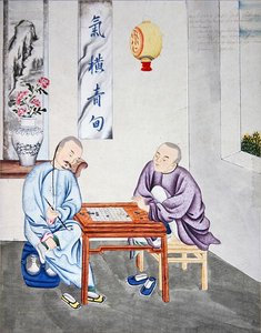 Een strategisch spel in China, eind 18e eeuw