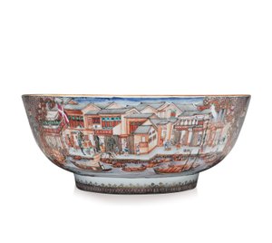 Een grote Hong kom, c.1785