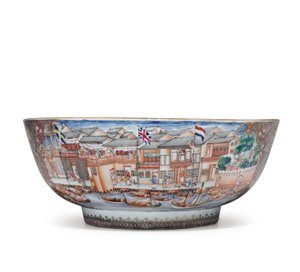 Een grote Hong kom, c.1785