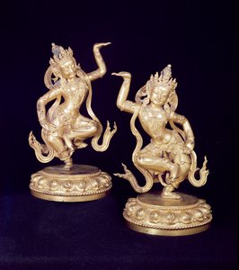 Bodhisattva, paar Husante figuren
