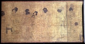 Paleisdames in Vrije Tijd (detail) door School Chinese