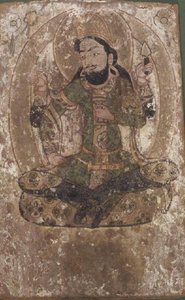 Roustem, de God van Zijde, Chinees Turkestan, 6e-7e eeuw v.Chr. door School Chinese